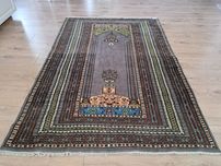 Przepiękny salonowy pakistański wełniany ręcznie tk dywan 130x190cm