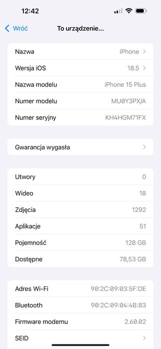 iPhone 15 plus 128