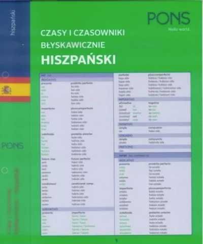 Czasy i czasowniki błyskawicznie. Hiszpański PONS - praca zbiorowa