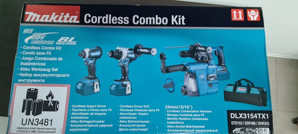 Набор инструментов Makita DLX3154TX1