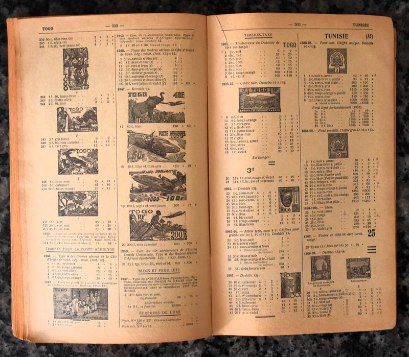 Catalogue de Timbres-Poste - France & Colonies (vintage-1952)
