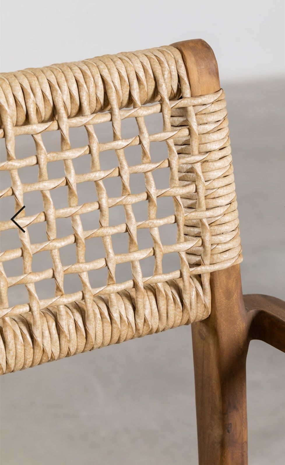 Krzesło z drewna tekowego z plecionką z Hiszpanii NOWE 4szt