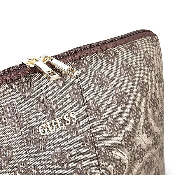 Pokrowiec Guess Uptown na laptopa 13" - brązowy