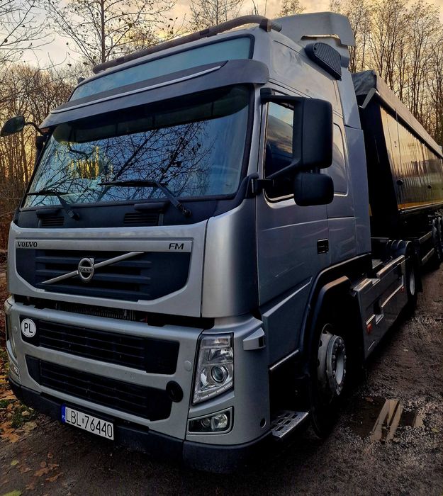 Volvo FM 480 wydmuch + hydraulika w zestawie z wywrotka schmitz ski 24