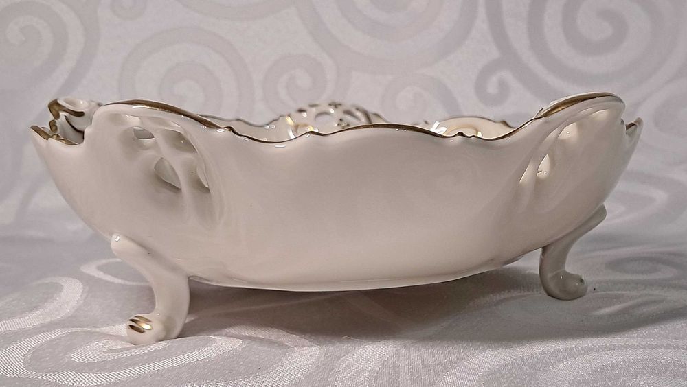 Patera na nóżkach Sygnatura Rosenthal Elfenbein Kronach Moliere