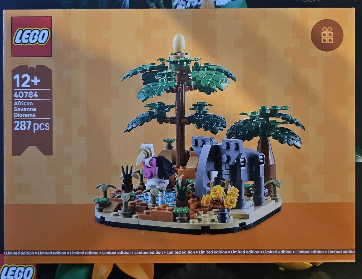 Lego 40784 diorama z afrykańską sawanną.