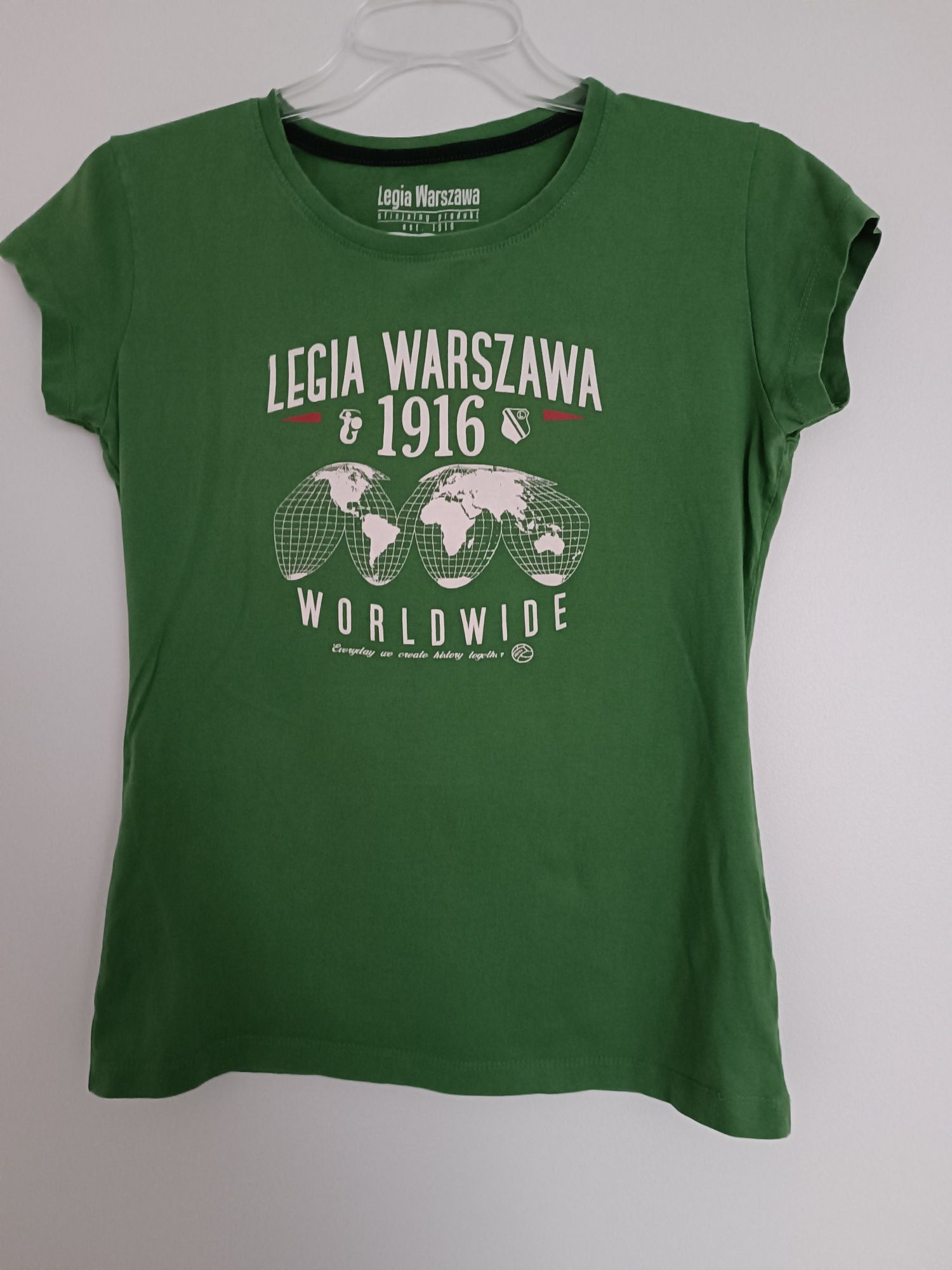 Legia tshirt koszulka damska 38 M zielona bawełna 100%