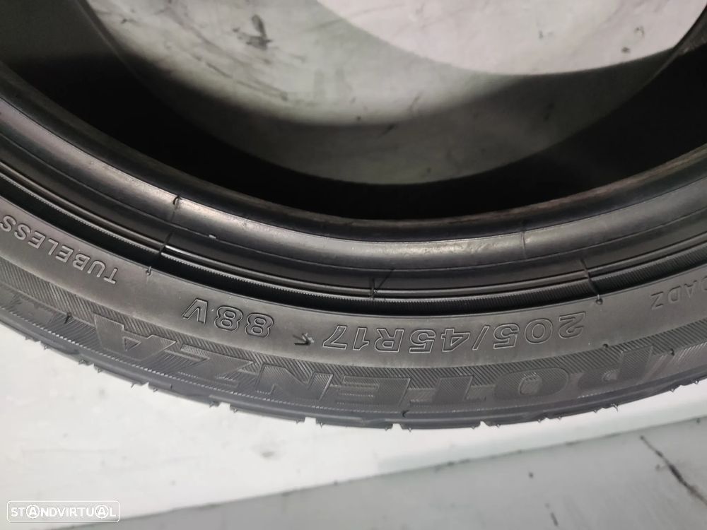 2 pneus semi novos bridgestone 205-45r17 oferta dos portes