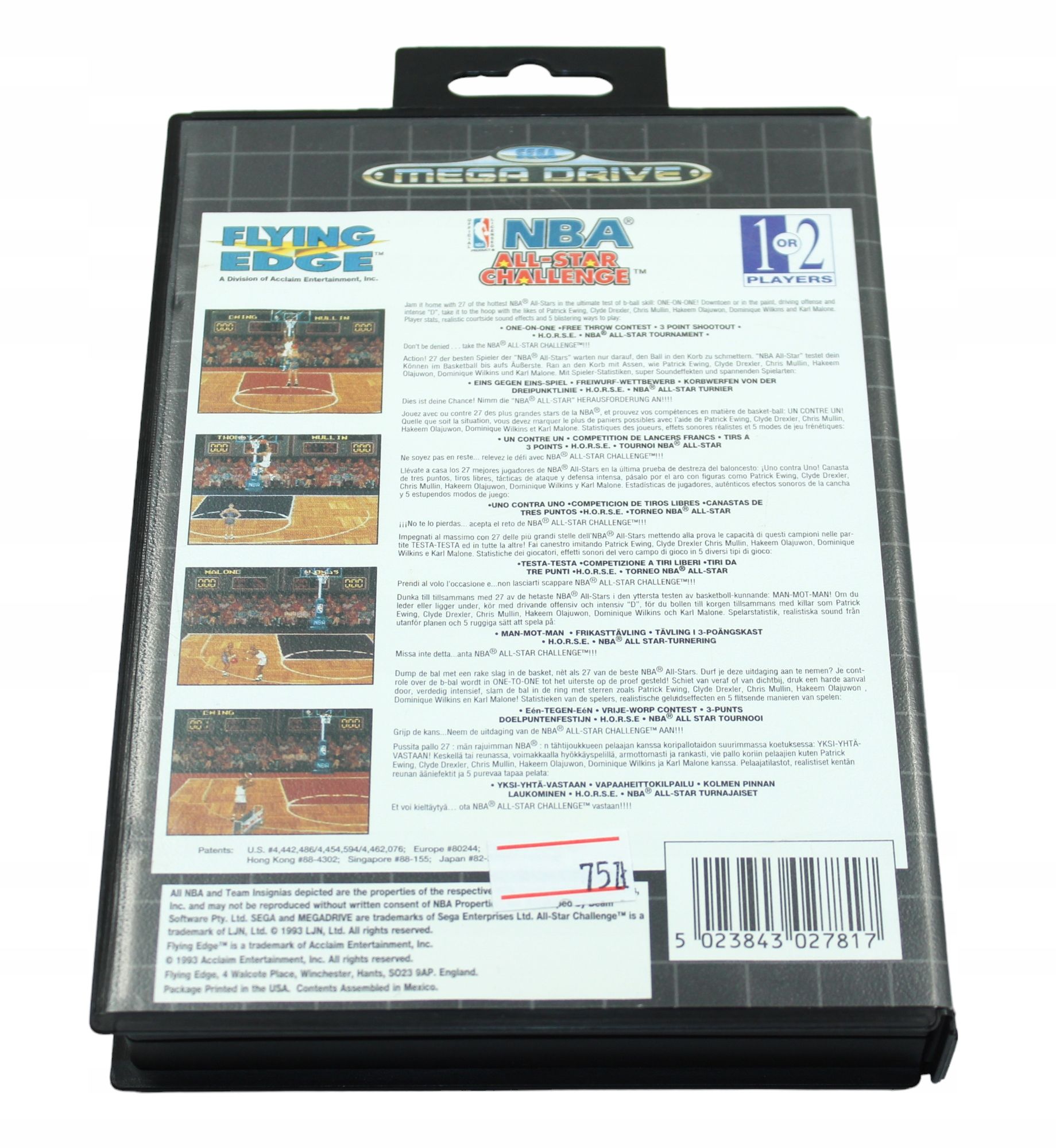 NBA All-Star Challenge Sega Mega Drive