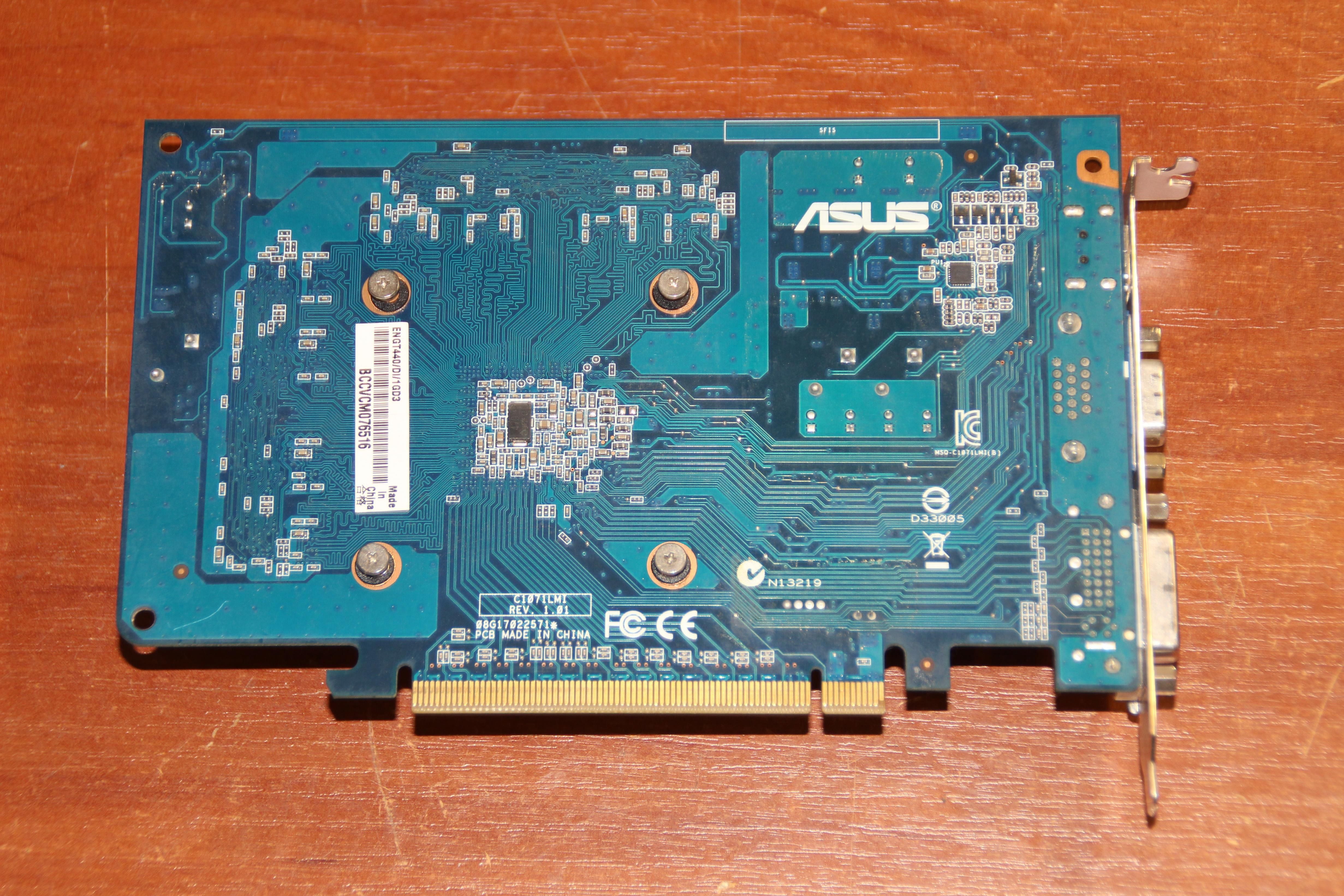 Asus ENGT440/DI/1GD3 GeForce GT 440 1Gb/128Bit 810/1800MHz DDR3 PCI Ex