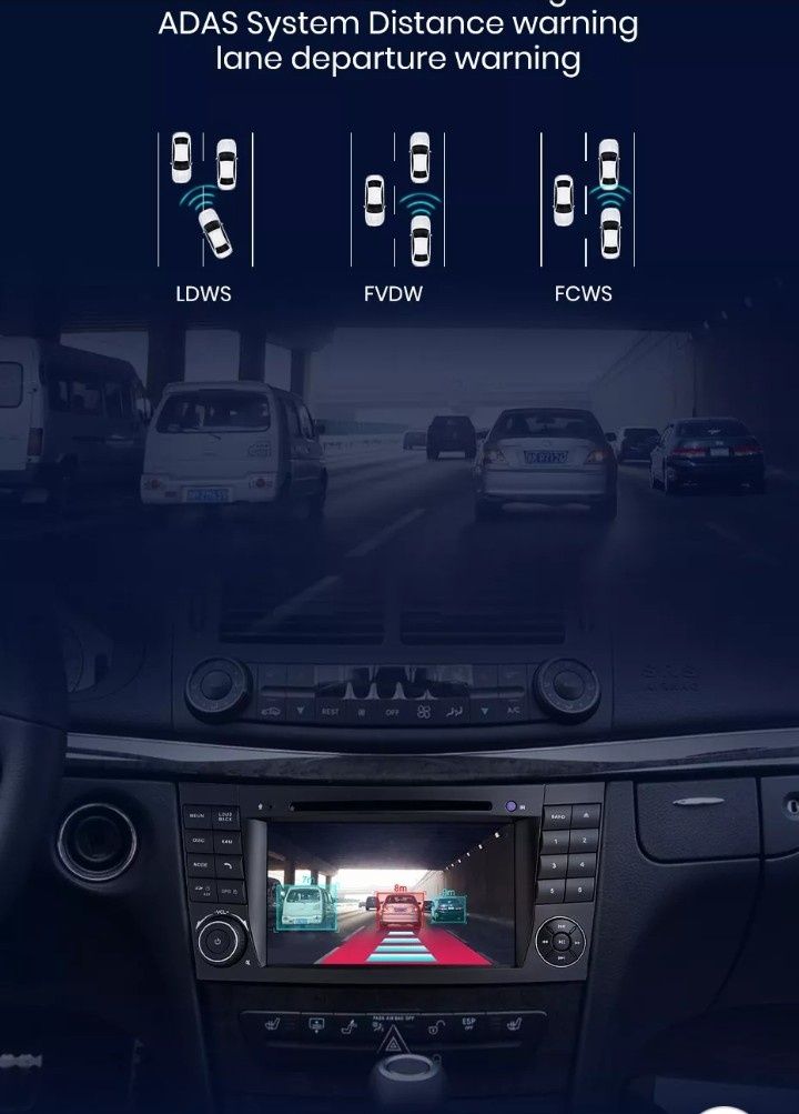 Auto Radio GPS com Android 10 Mercedes W211