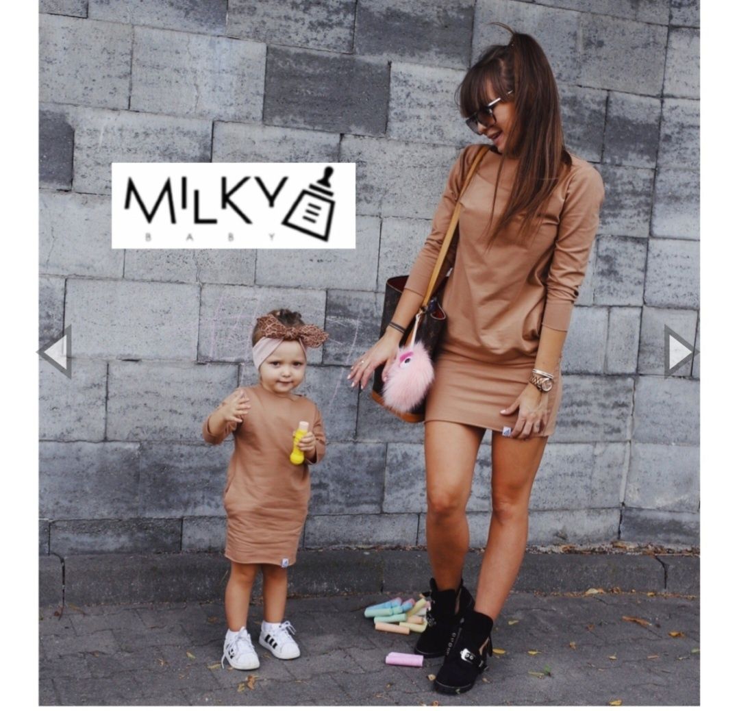 Sukienka, sukienki mama-córka MILKYBABY