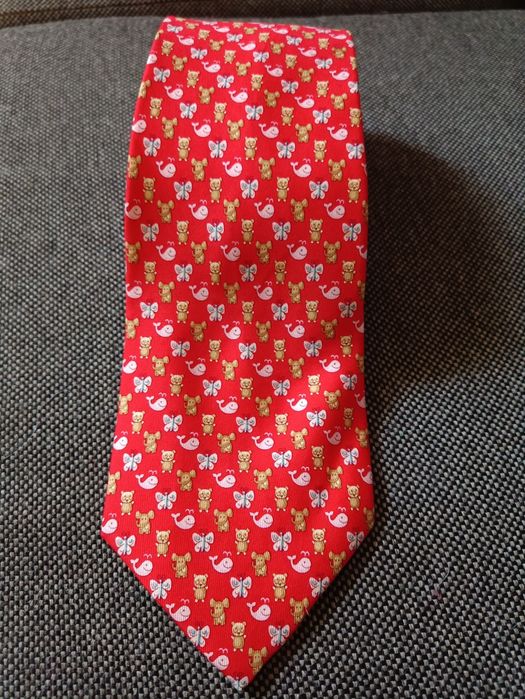 Krawat jedwabny Selvatore Ferragamo