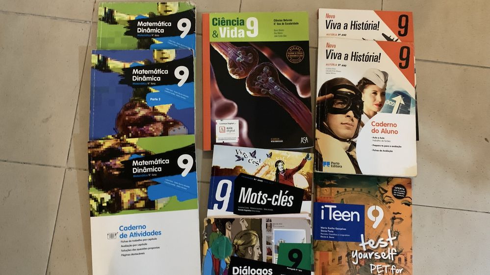 Manuais / Livros e Cadernos de Atividades (CA) 9 ano