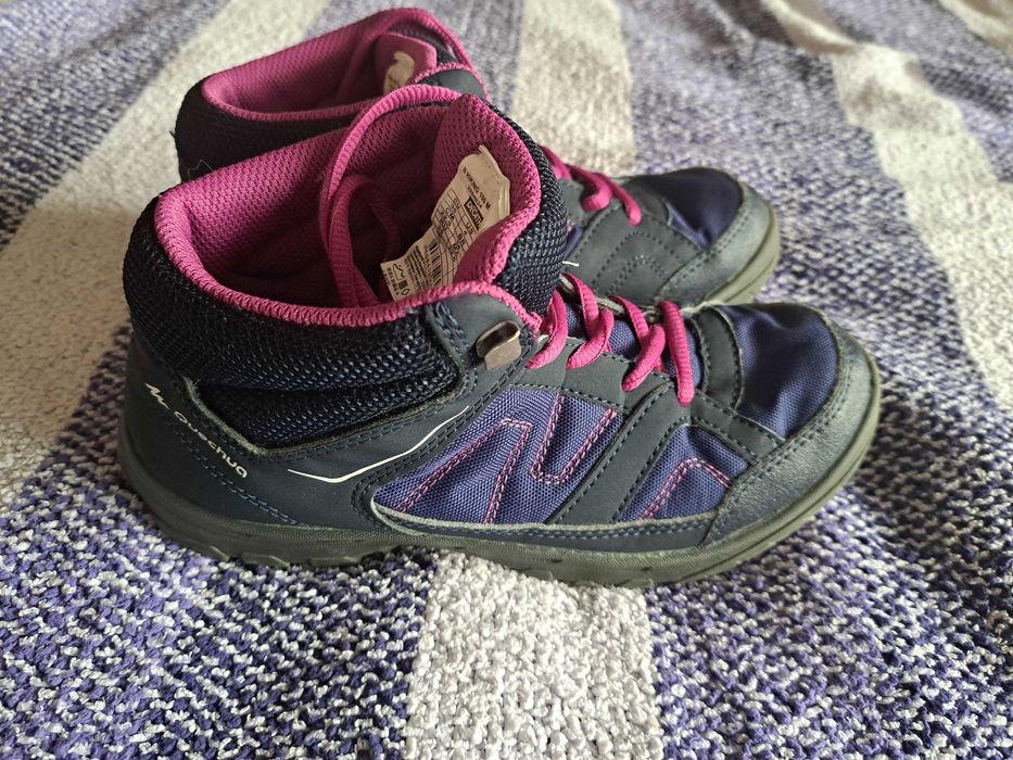 Buty trekkingowe w góry Decathlon r. 36 dla dziewczynki oddam za darmo