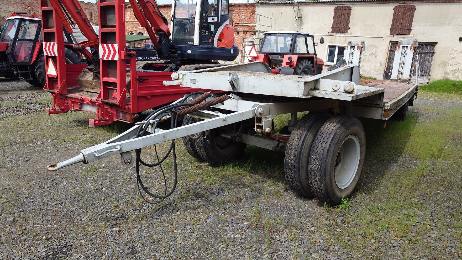 Laweta Przyczepa POM ŚREM T035 8t najazdy hydrauliczne