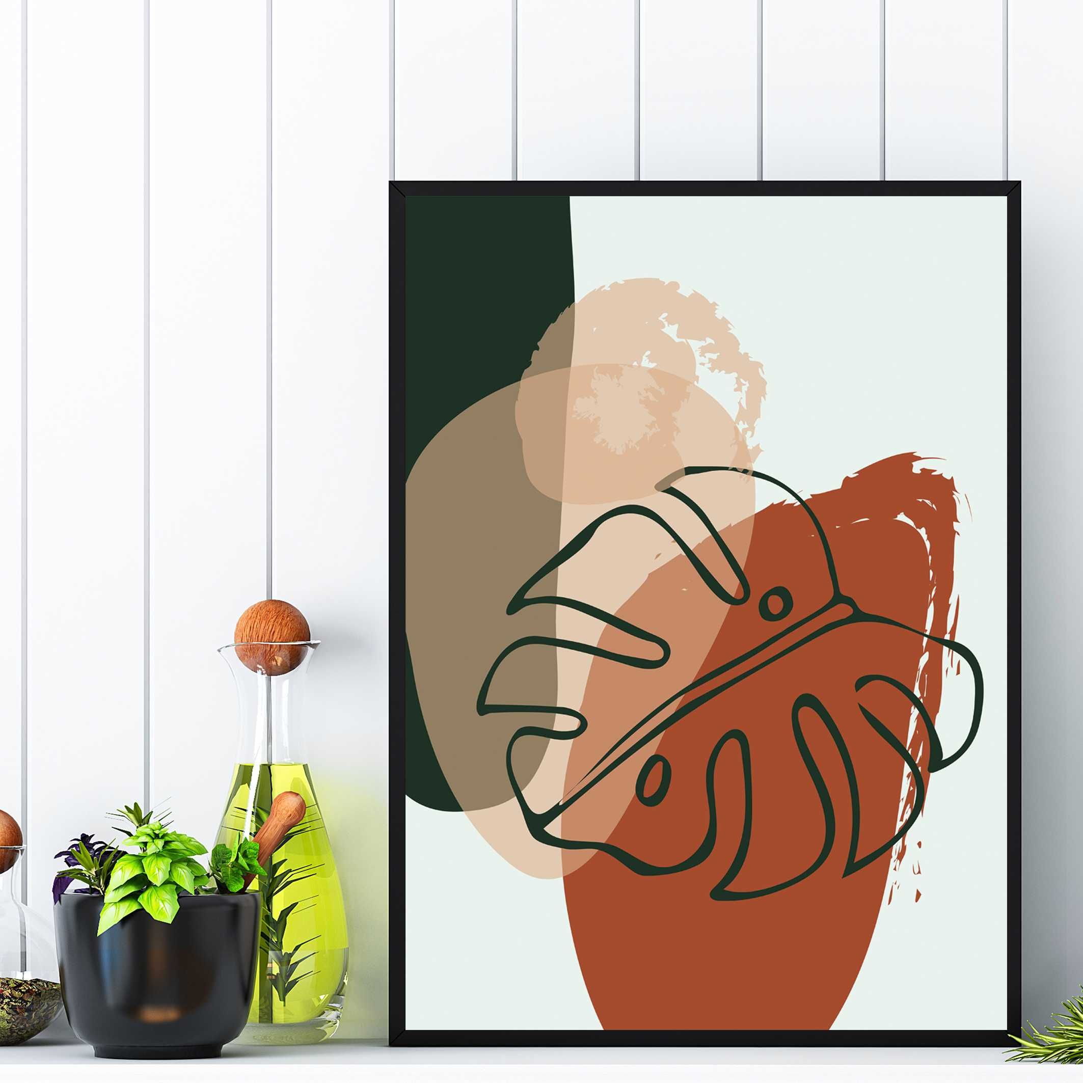 monstera plakat do pokoju, obraz monstera, plakat, kwiat monstera