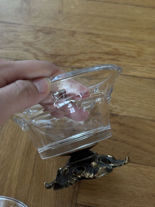 Cukiernica szklana zdobna