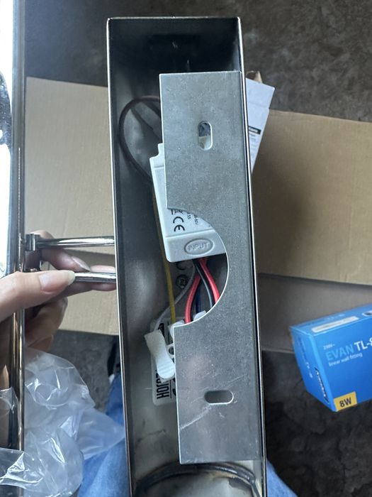 Lampa srebrna oprawa led do podswietlenia obrazu 4W