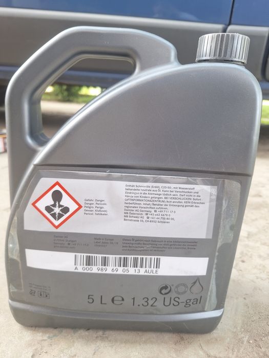 Трансмісійна олива Mercedes-benz