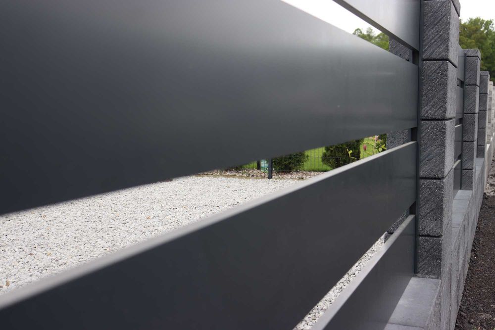 Ogrodzenie Frontowe, Palisada Aluminium, Przęsła Aluminiowe, Joniec -