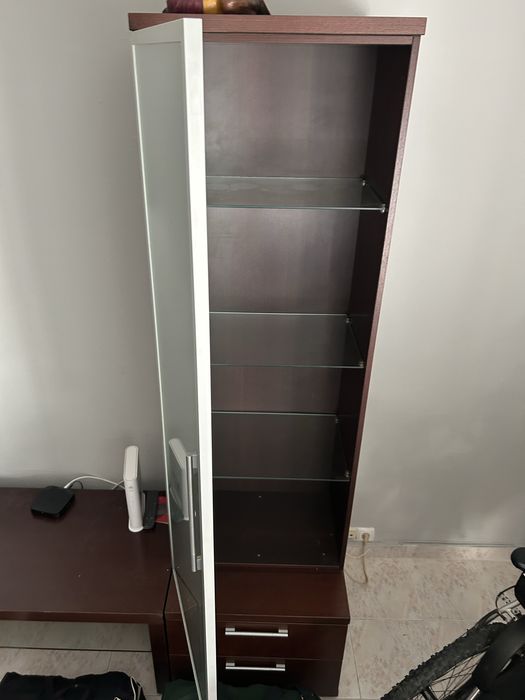Movel Sala 4 Gavetas, Prateleiras em vidro (2 partes)- URGENTE!!!