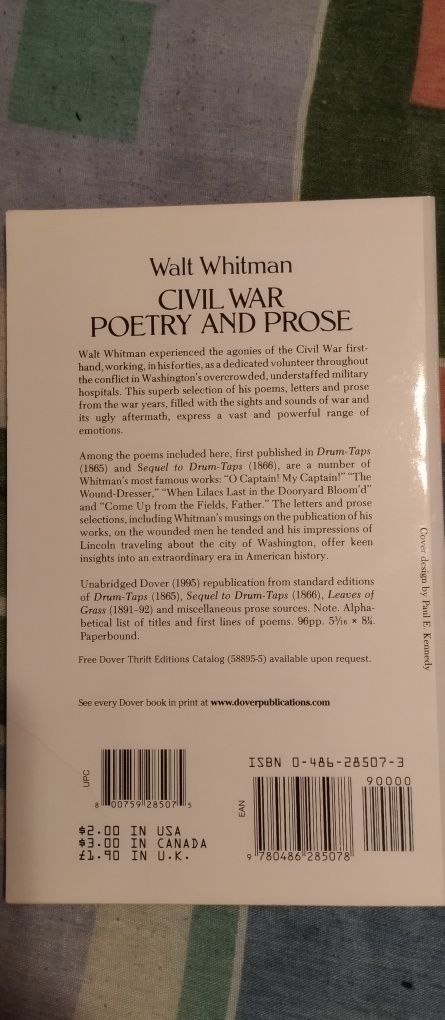 Civil War Poetry and Prose - Walt Whitman