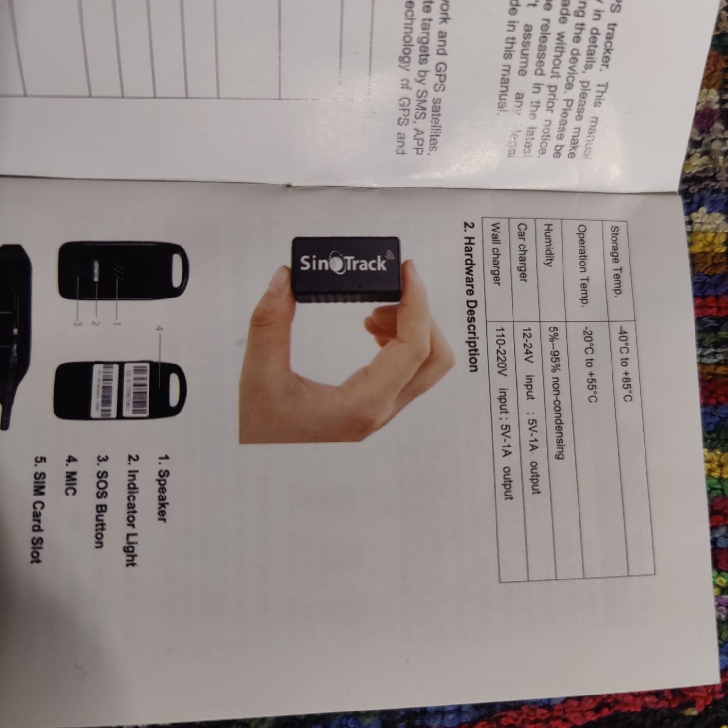 GPS tracker Sin Track