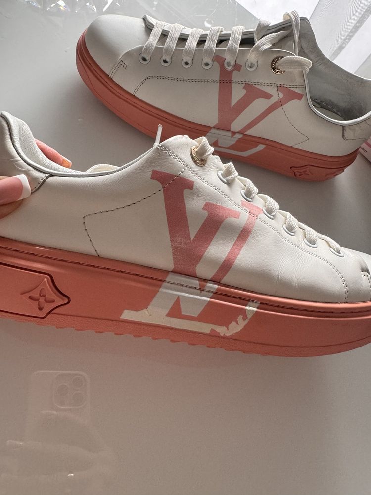 Sneakersy bialo rozowe Louis Vuitton 39/40