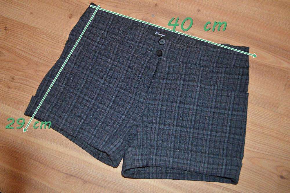 Spodenki w kratę - wysoki stan