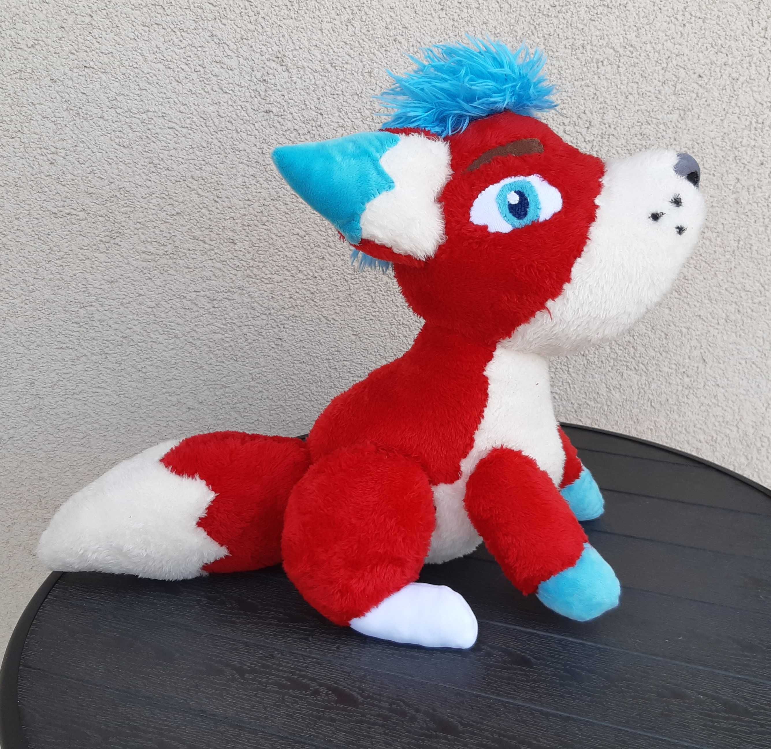 Pluszowy furas furry fursona, maskotka na podstawie refki
