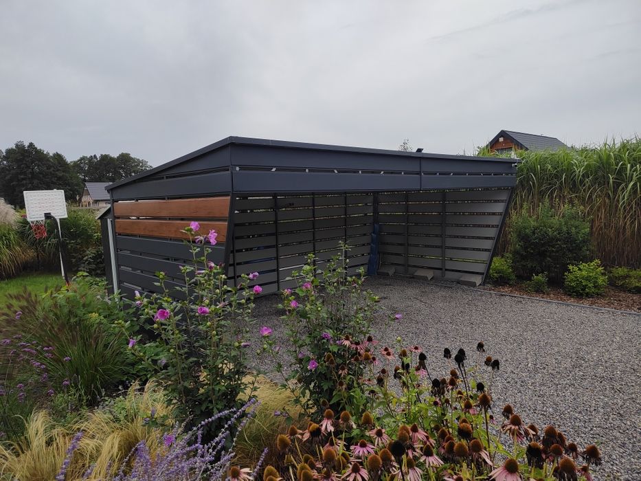 Carport wiata zadaszenie na samochód garaż na 2 auta blacha