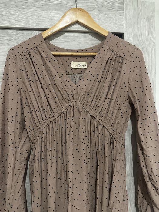 Сукня міді в горошок