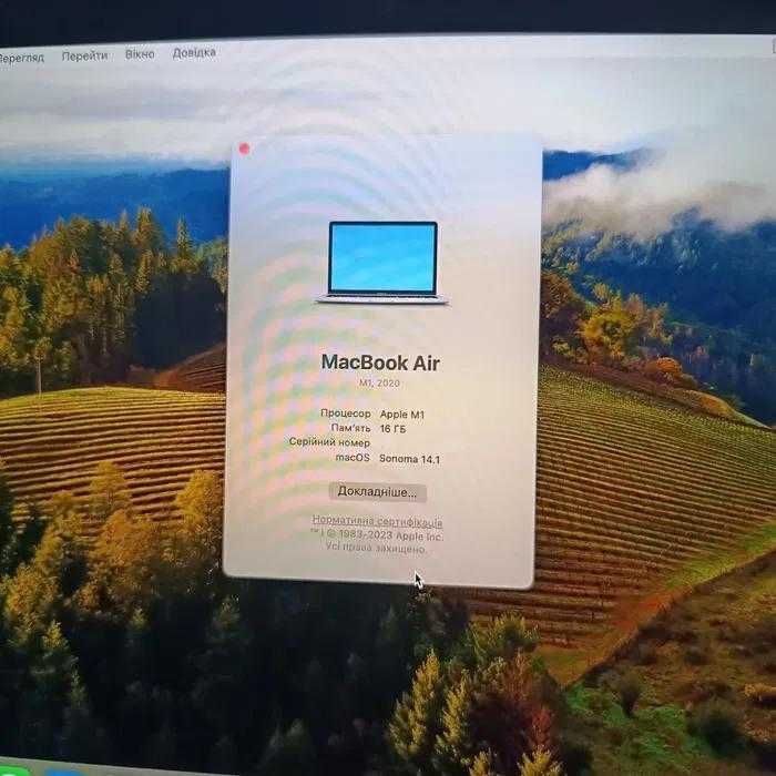 Macbook Air 2020 M1 16/256
