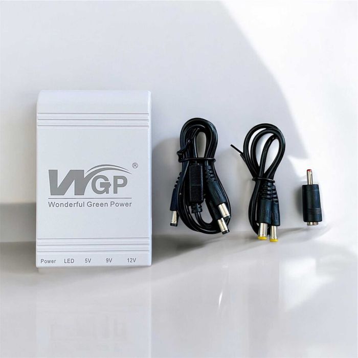 Mini ups ДБЖ WGP 25W 10400mAh повербанк для роутера безперебійник