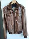 Кожаная мужская куртка River Island  (оригинал)  XS-S
