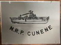 N.R.P. Cunene, navio patrulha ultramar 1969 espelho com desenho