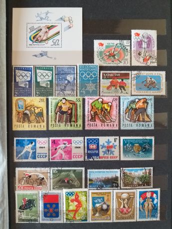 Почтовые марки на тему"Спорт"