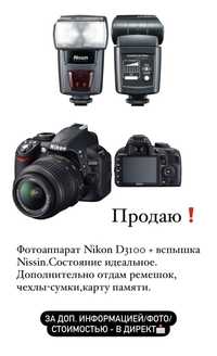 Nikon D3100 + вспышка Nissin