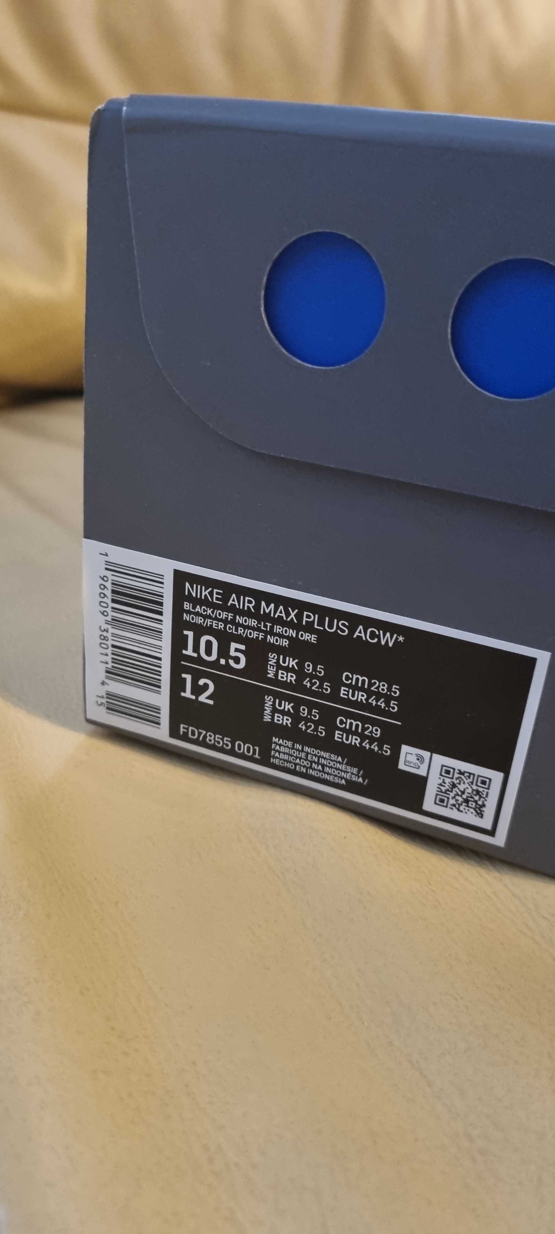 Nike Air Max Plus A-COLD-WALL czarne rozmiar 44.5