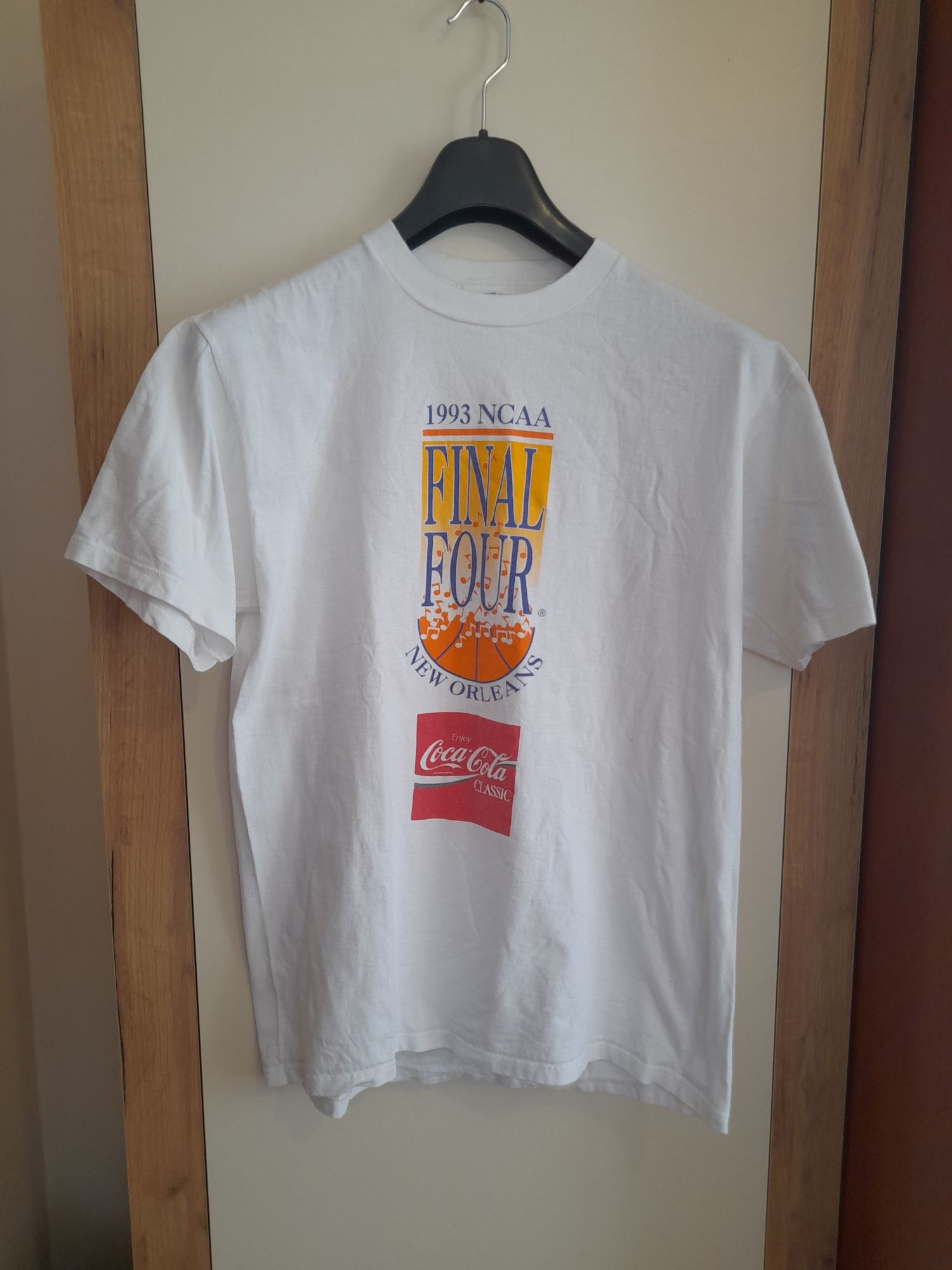 Винтаж Редкая футболка  Final Four New Orleans 1993 Coca-Cola, L