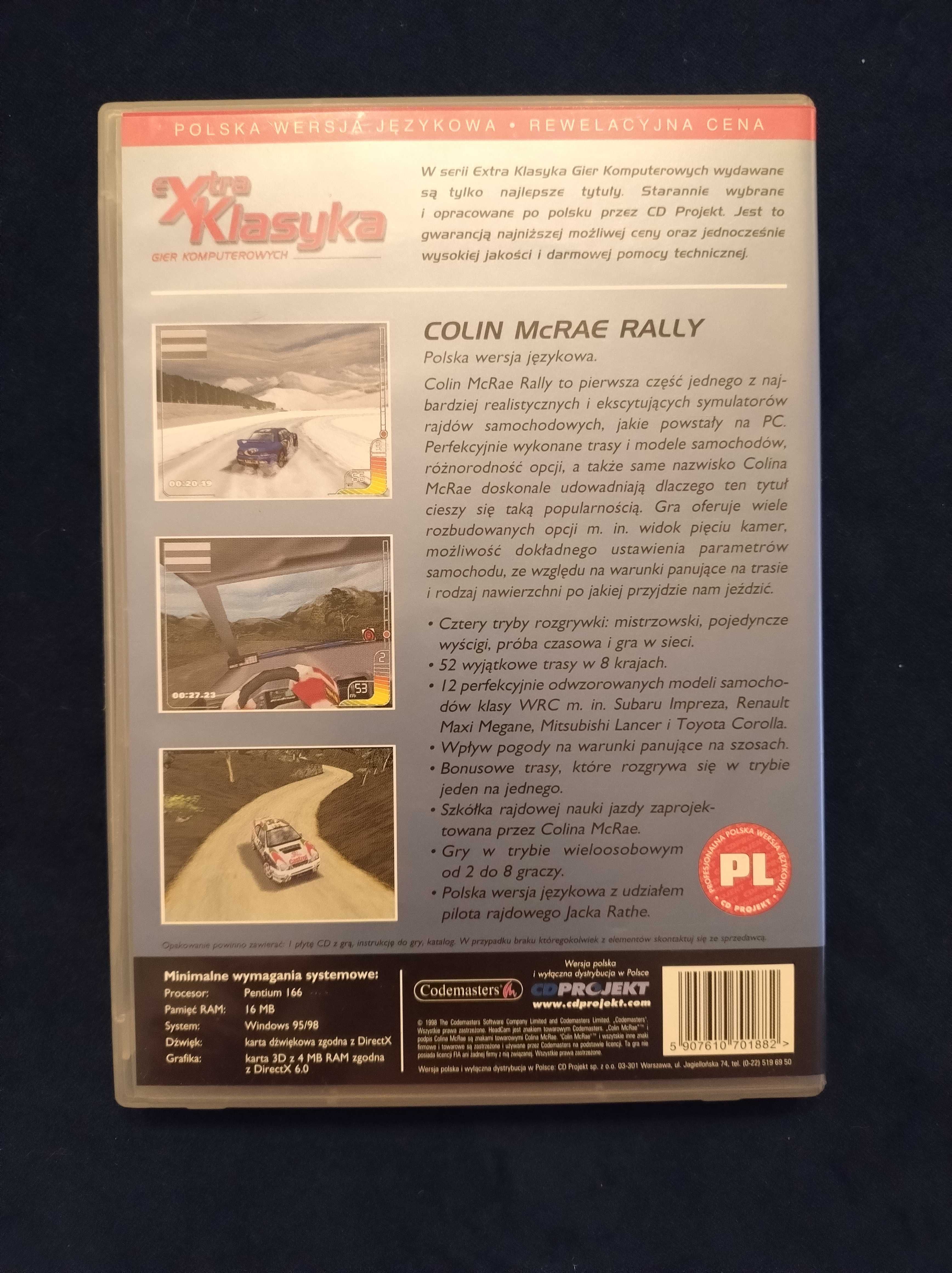 Colin McRae Rally - gra PC - kompletne wydanie UNIKAT