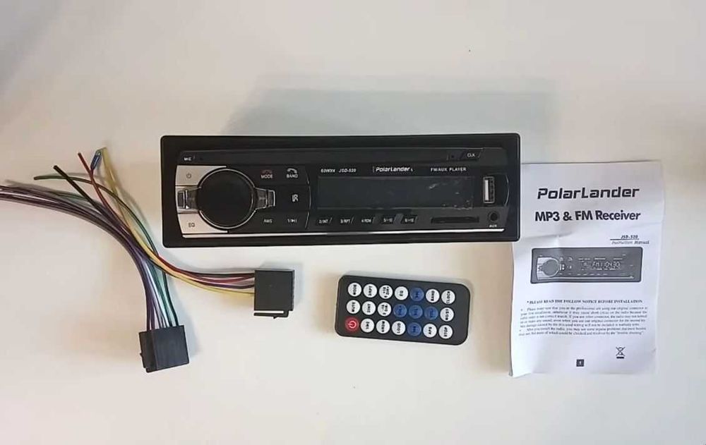 Автомагнітола з bluetooth 60 вт usb флешка microsd карата пам'яті