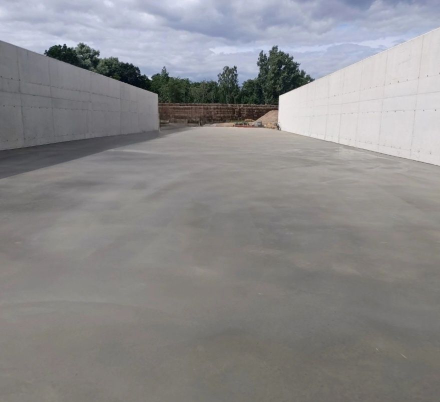 Silos na kiszonkę, mury oporowe, ściany oporowe prefabrykowane
