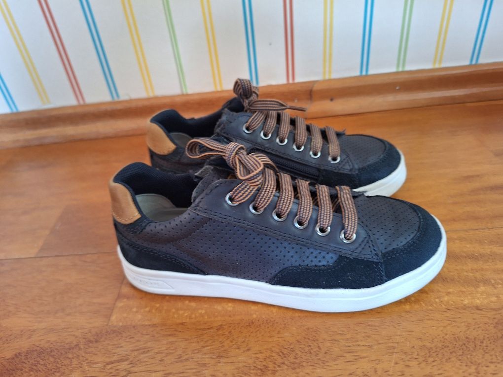 Geox półbuty sneakersy oddychające 32 eleganckie stylowe skórzane