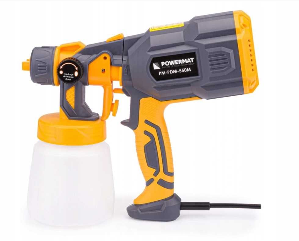 Agregat malarski HVLP 550W PowerMat z dyszami - profesjonalne