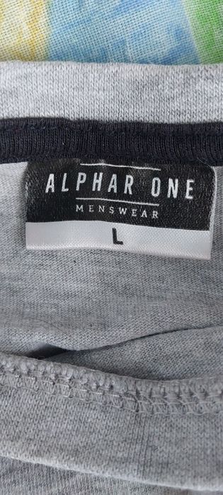 Bluzka top t-shirt szara M alphar one męska