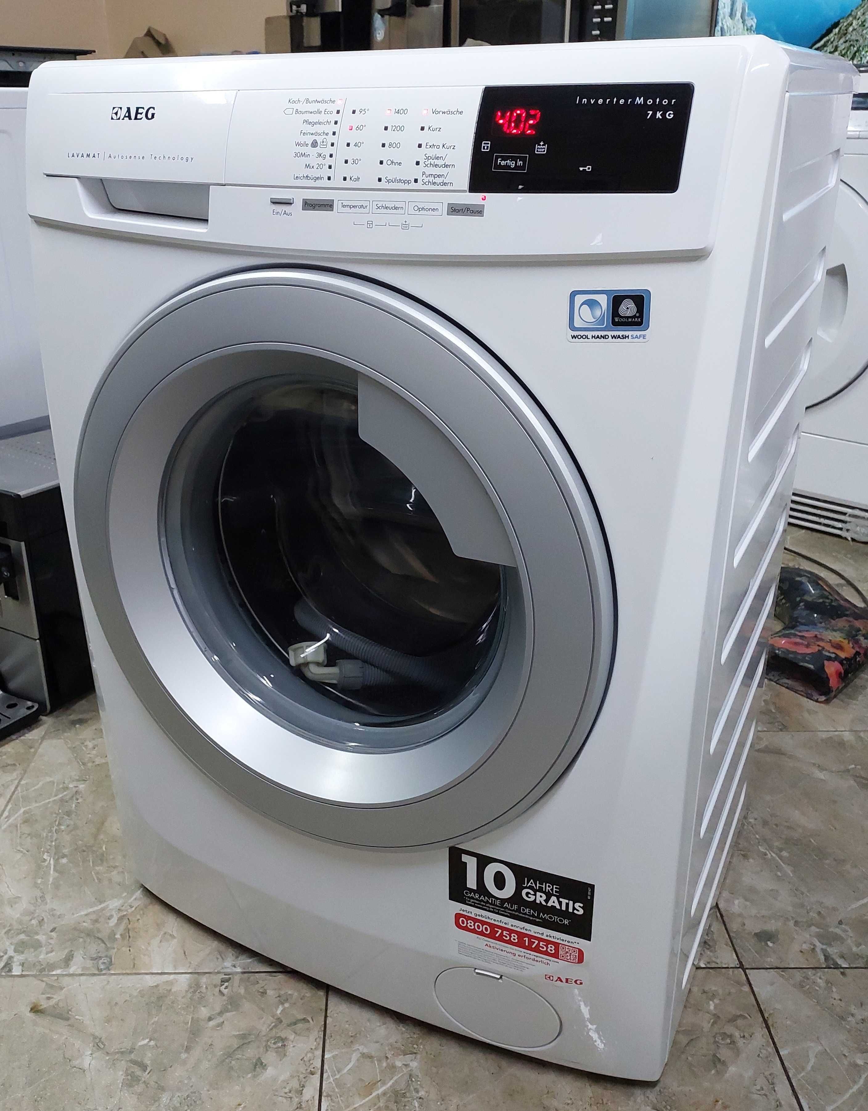 Вузька пральна машина 50 см Аег AEG L69470VFL 7кг А+++ інвертор б/в