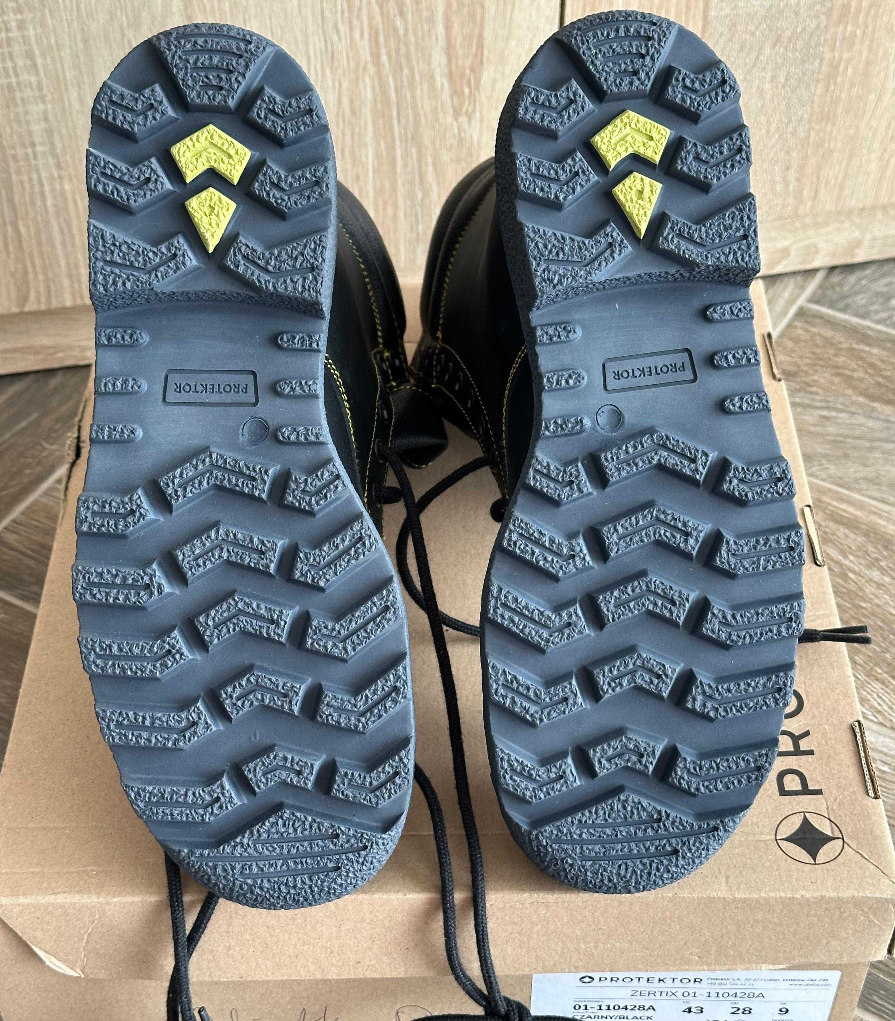 Buty / Trzewiki strażackie Protektor ZERTIX 01 - 110428A r. 43, F2A