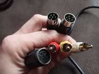 Kabel din 6 pin plus rca